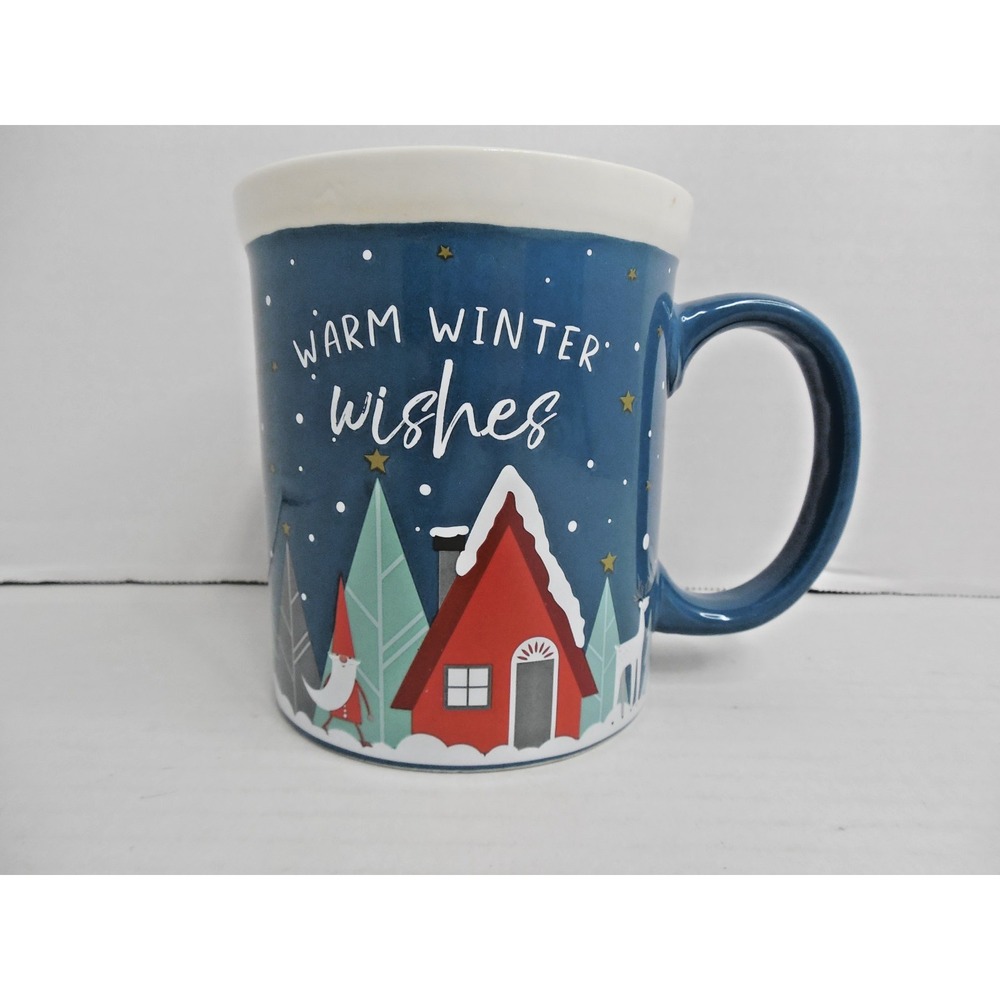 Design Pac "Warm Winter Wishes" Coffee/ Hot Chocolate Mug Christmas 20 oz
